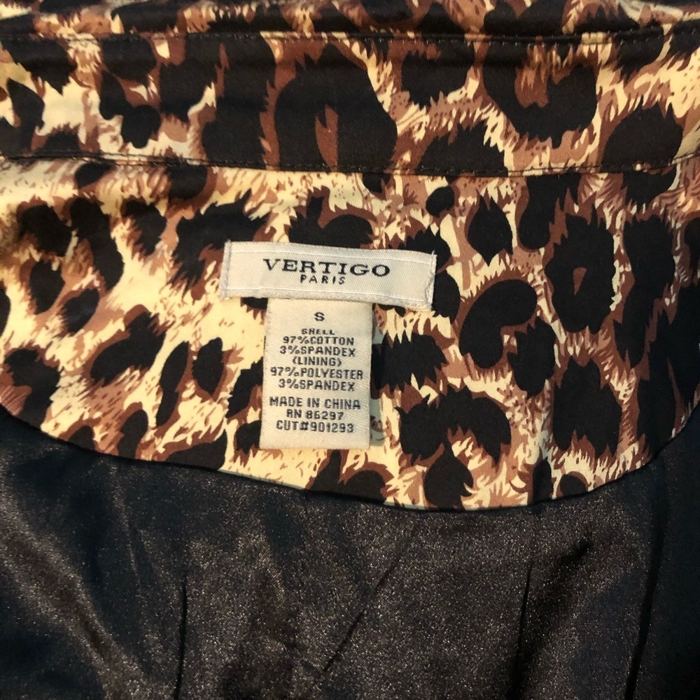 Belted Leopard Print Trench Coat - Picture 5 of 5